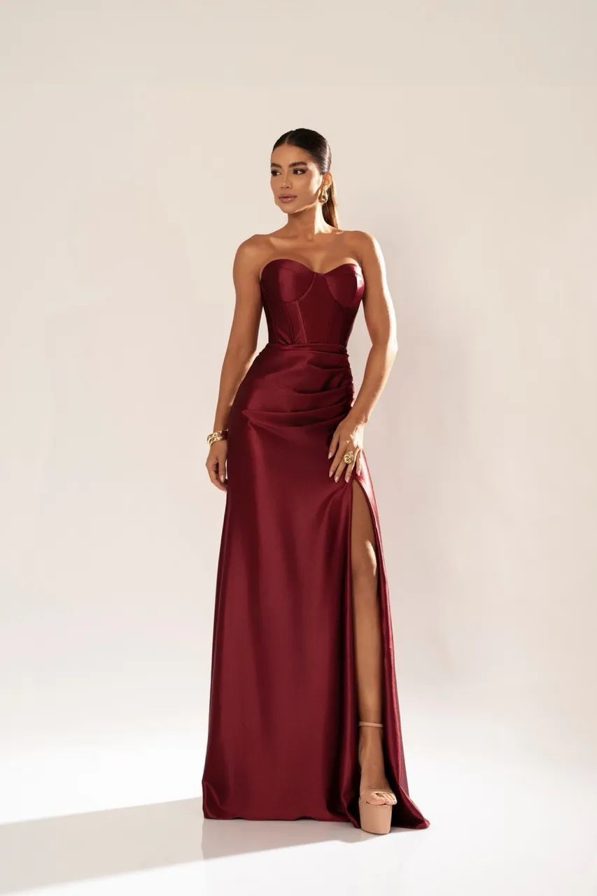 VESTIDO MARSALA FORMANDA/MADRINHA - Foto 3
