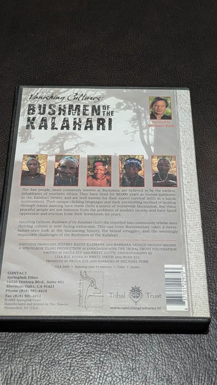 DVD Documentário Bushmen of the Kalahari (Raro, Importado, S/ Legenda) - Foto 2