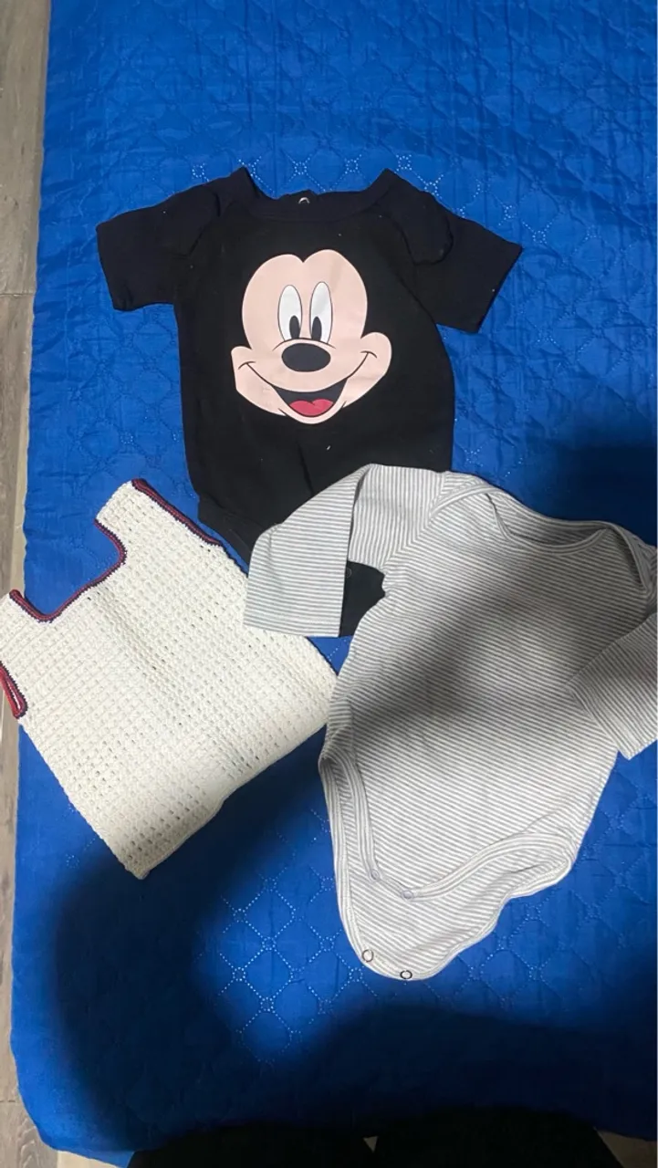 Kit Roupinhas de Bebê - Mickey e Body Listrado