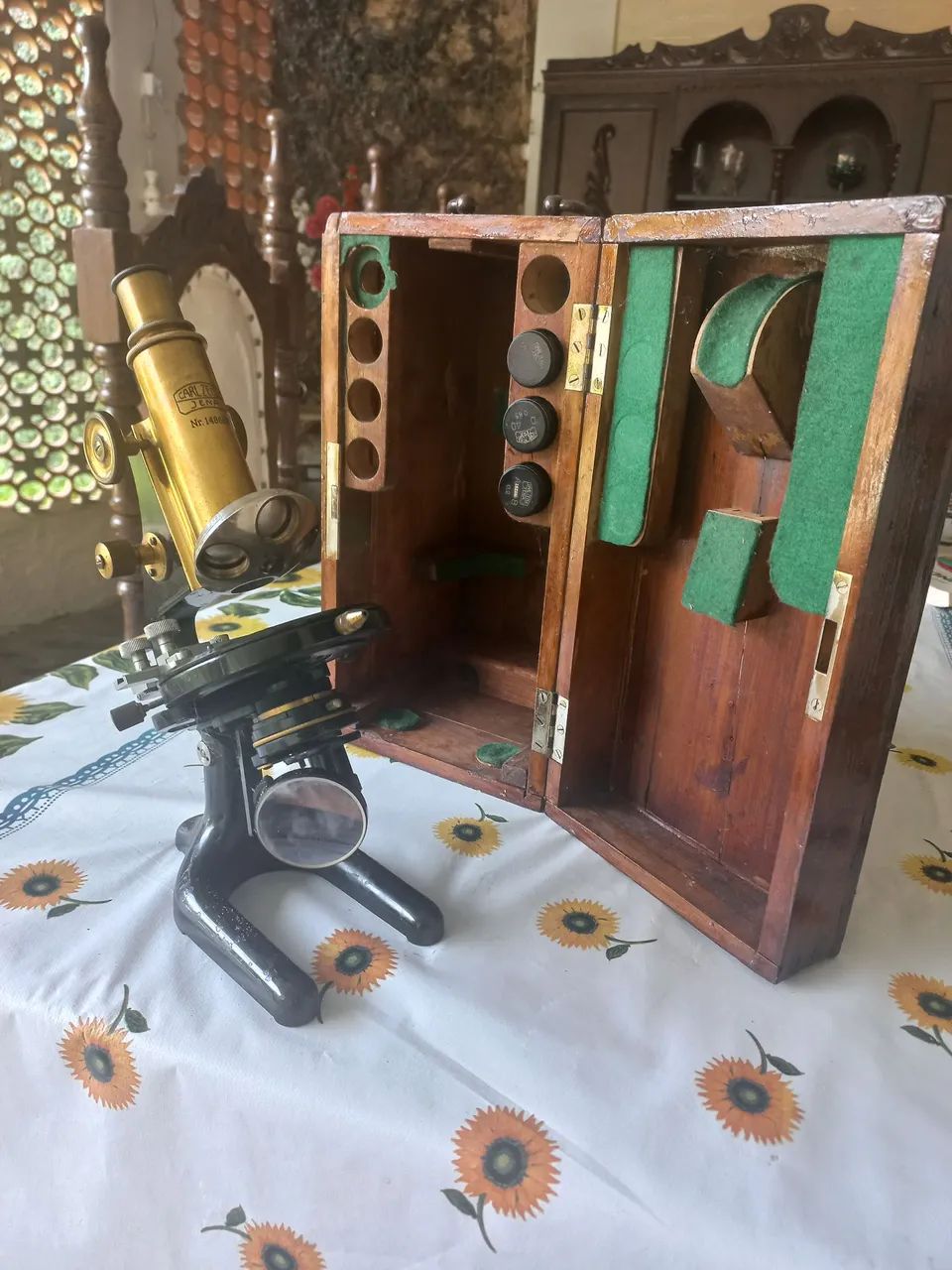 Microscópio Antigo carl zeiss  - Foto 2