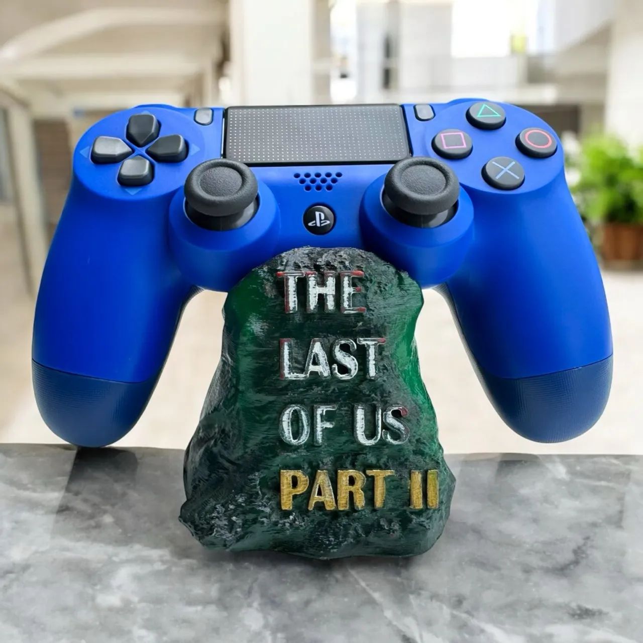 Controle sem fio para ps4 azul joystick bluetooth 63824552937091120