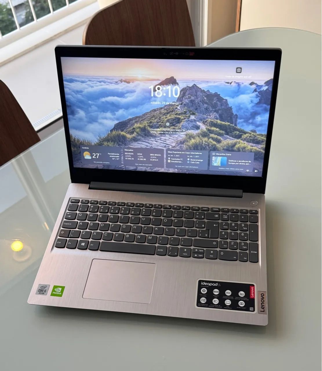 Notebook Lenovo Ideapad 3i - i5, 8GB RAM, SSD 256GB, MX330 2GB - Prata