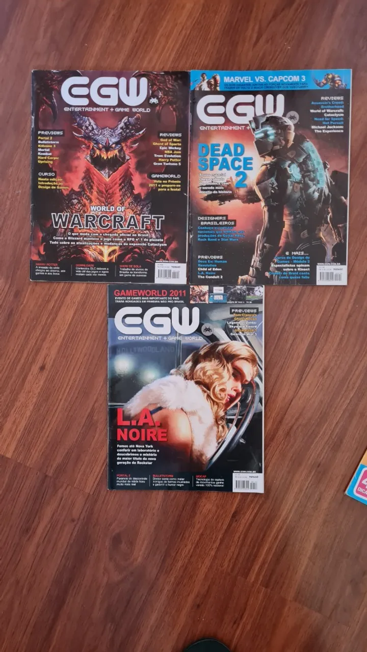 Revistas EGW Entertainment + Game World Números 109, 110 e 11