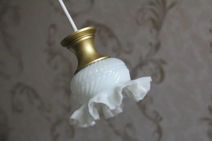 Lustre Belle Epoque Up Cycle Opaline - Anos 50 - Foto 4