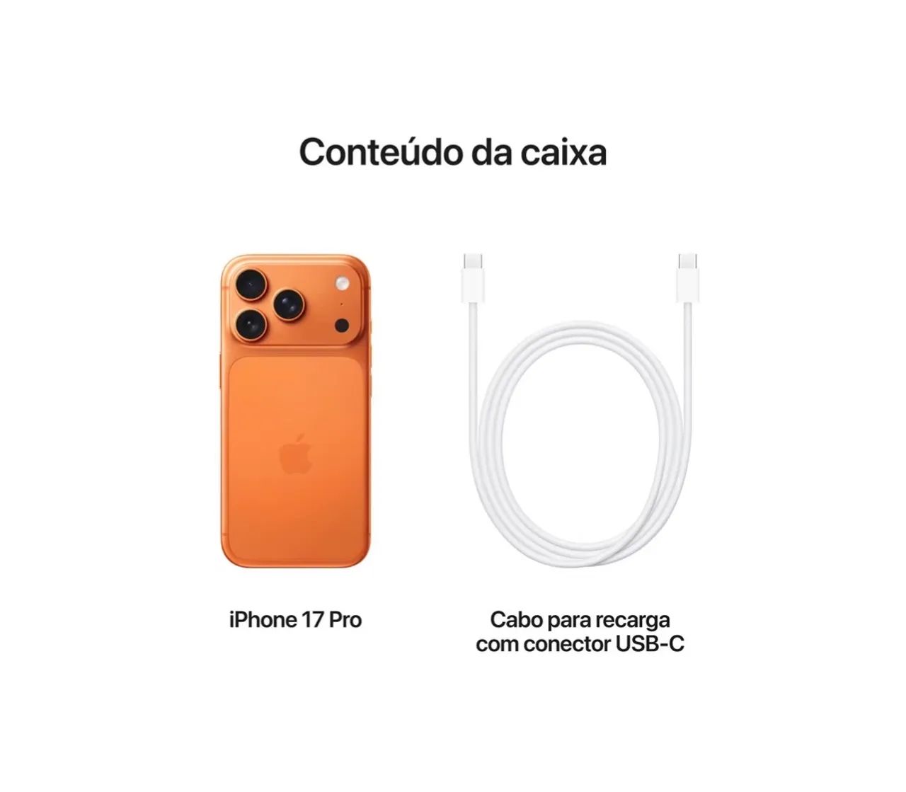 iPhone 17 Pro 512gb - cor laranja cósmico - Celulares e