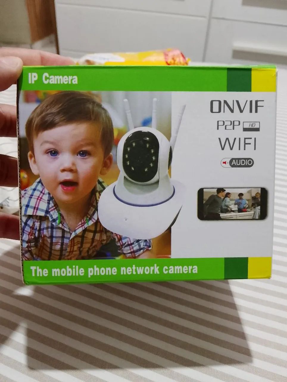 Câmera IP Wi-Fi com visão noturna e áudio