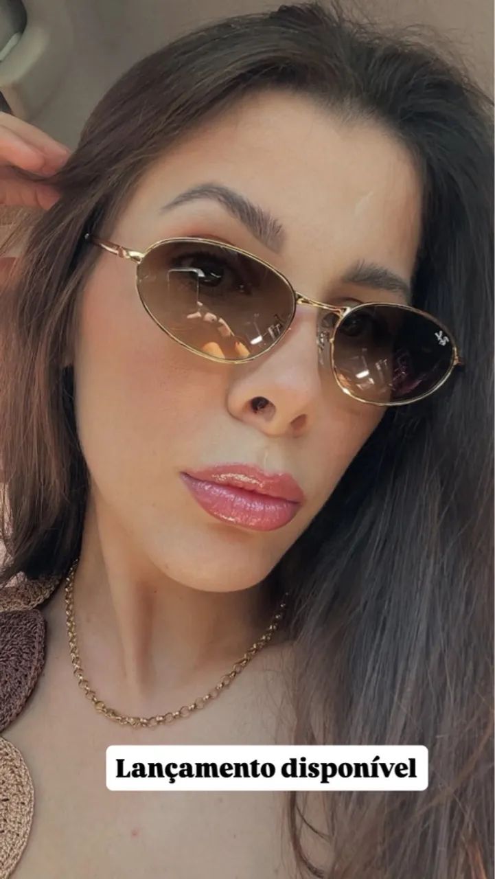 Óculos de Sol Ray-Ban sucesso lançamento marrom gradiente  - Foto 3