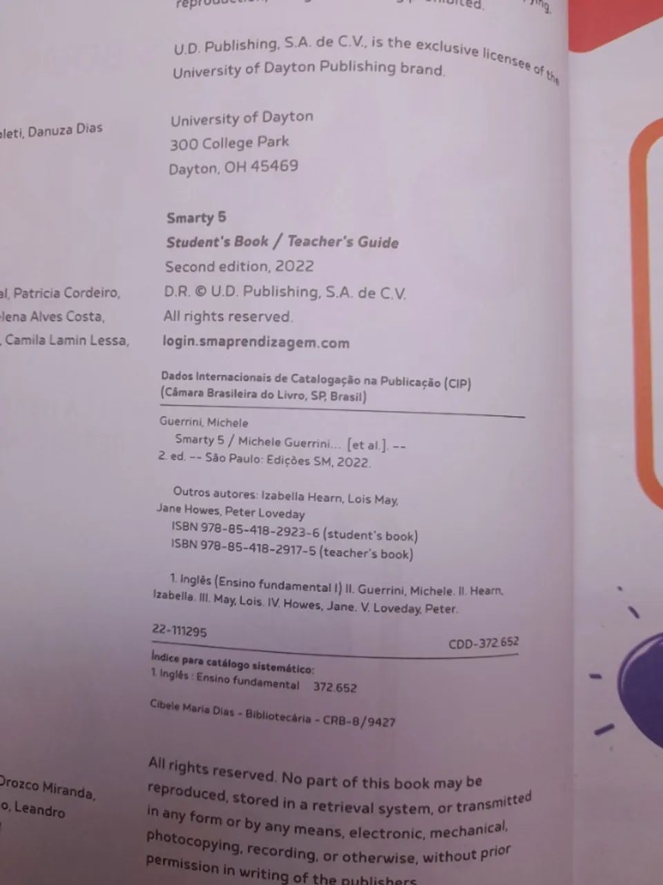 Livro de Inglês Smarty 5 Student's Book UDP - Foto 3