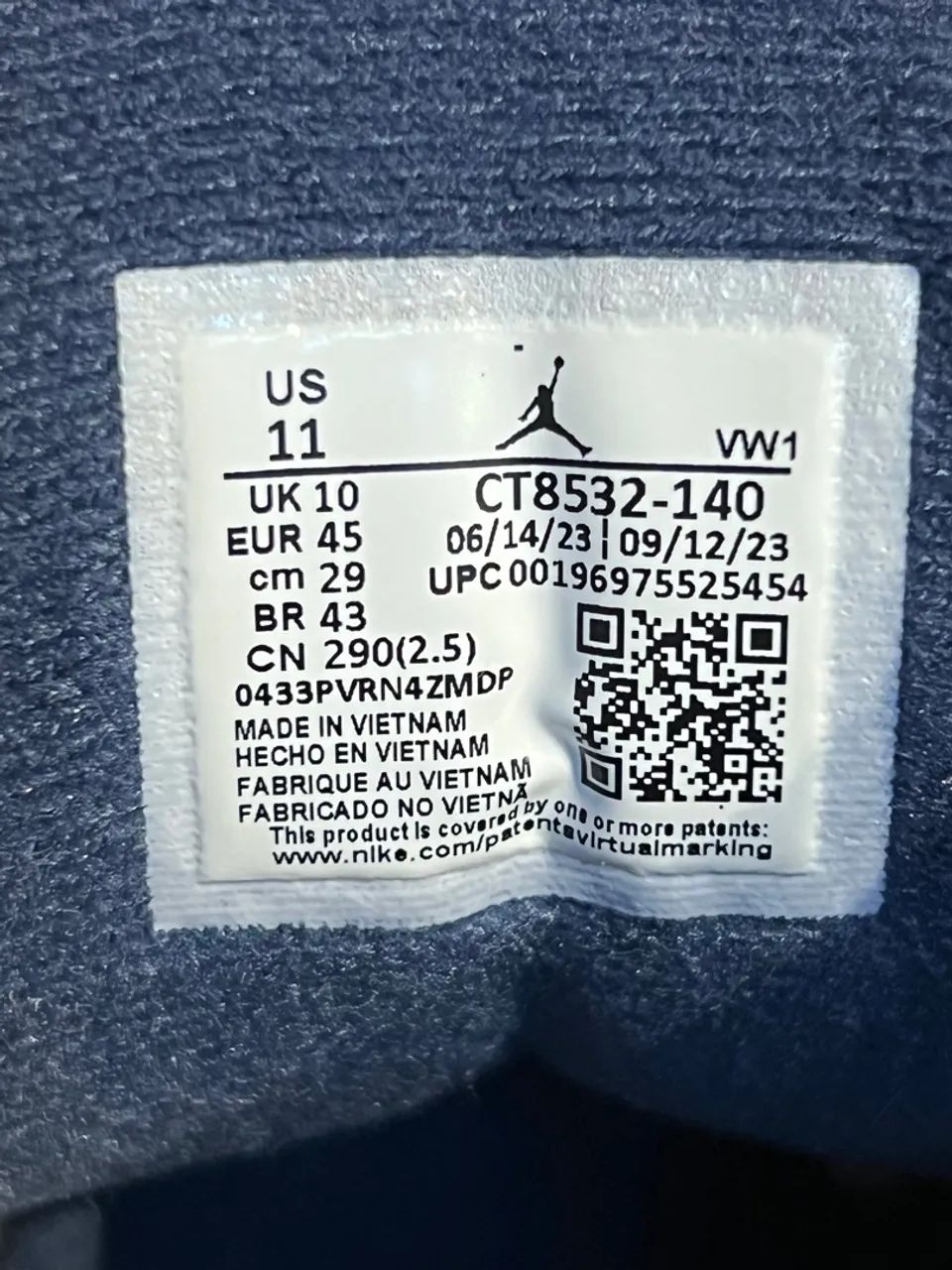 Jordan 3 Midnight Navy 43 original - Foto 5