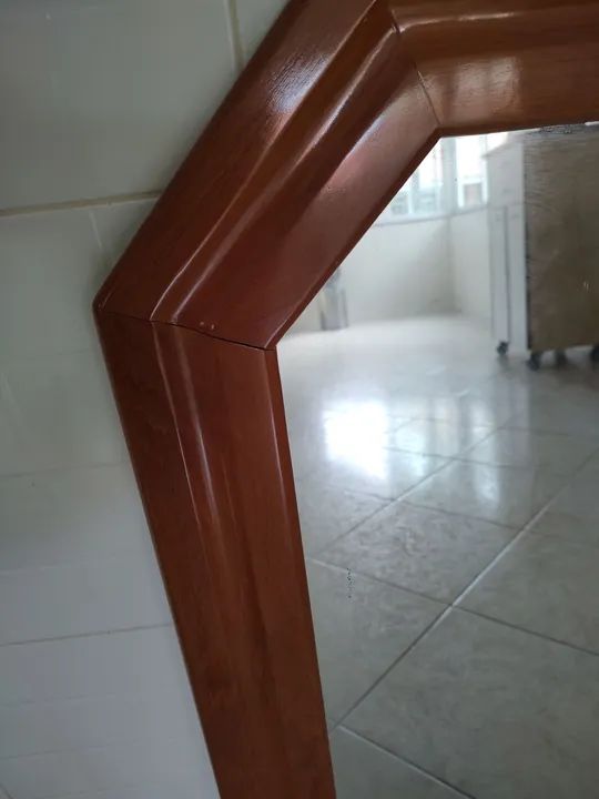 Espelho de Parede Octagonal em Madeira - Foto 4