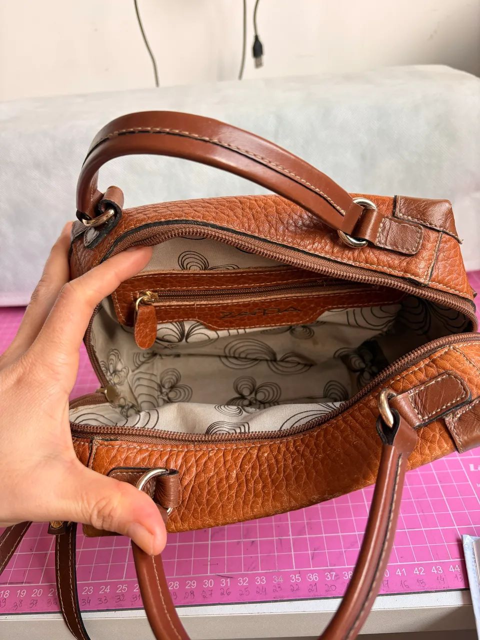 Bolsa em couro legítimo  - Foto 3