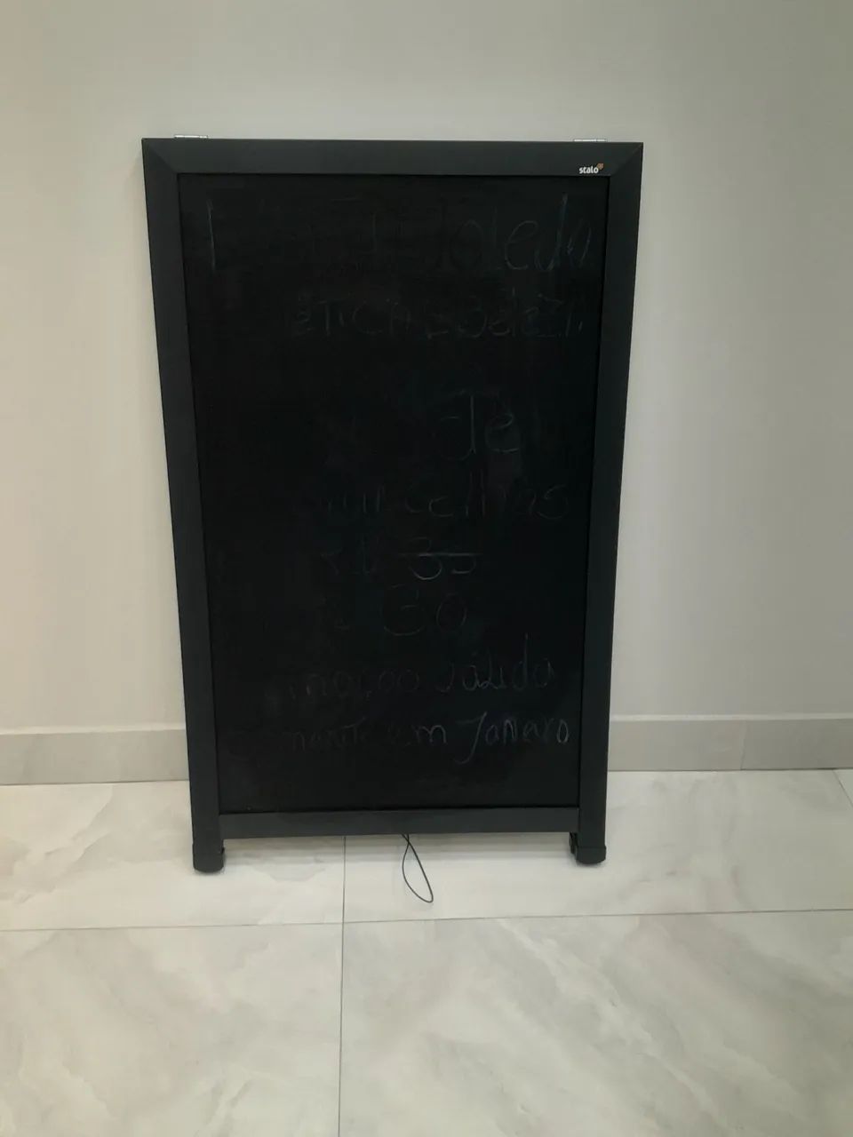 Cavalete lousa duplo 60/80cm 