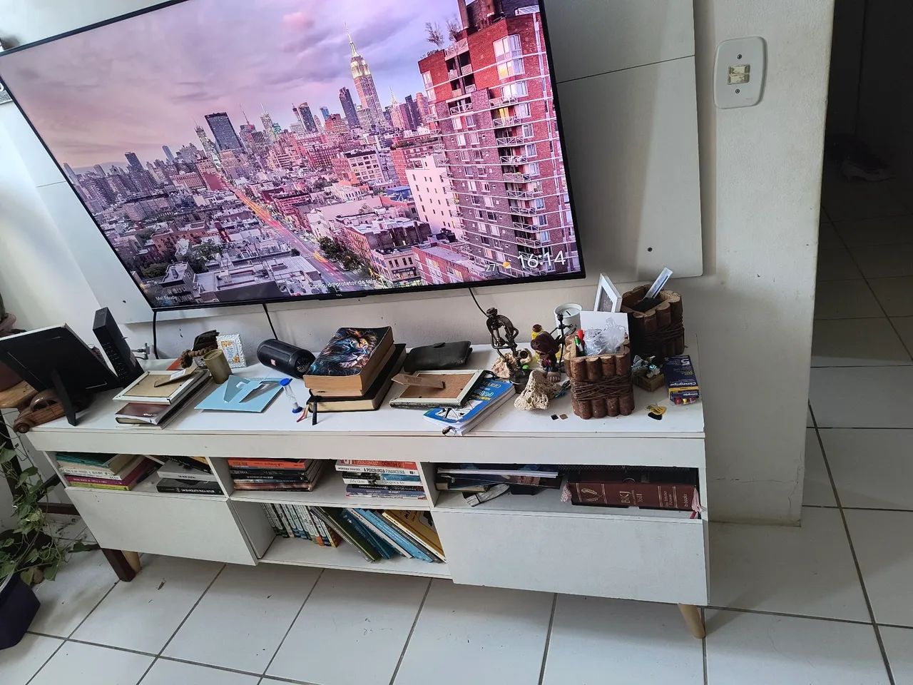 Rack com painel 