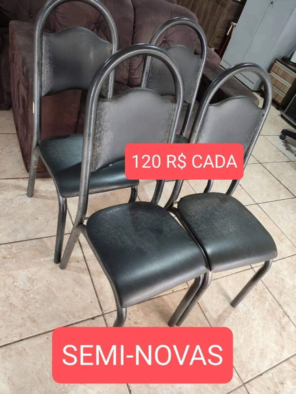 CADEIRAS TUBOLAR SEMI-NOVA - Foto 3
