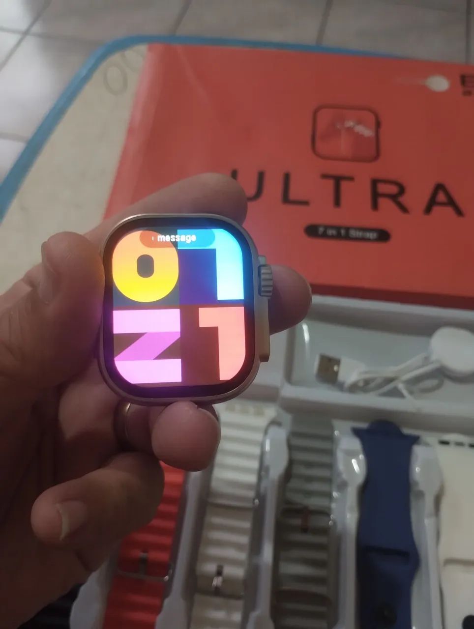 Smartwatch Ultra Big 7 pulseiras 