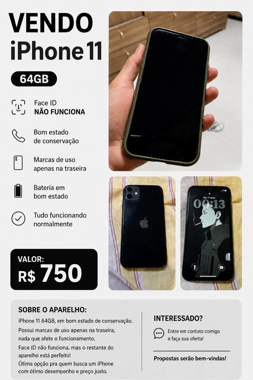 Para vender rápido!!! iPhone 11 