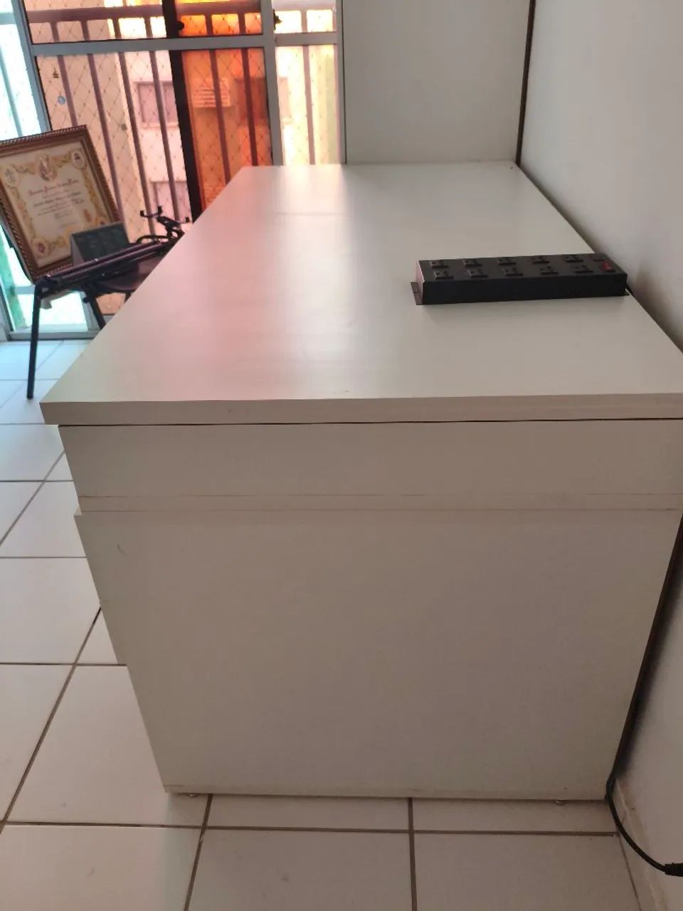 Bancada/ Escrivaninha com Gavetas toda em MDF Reforçada  - Foto 2