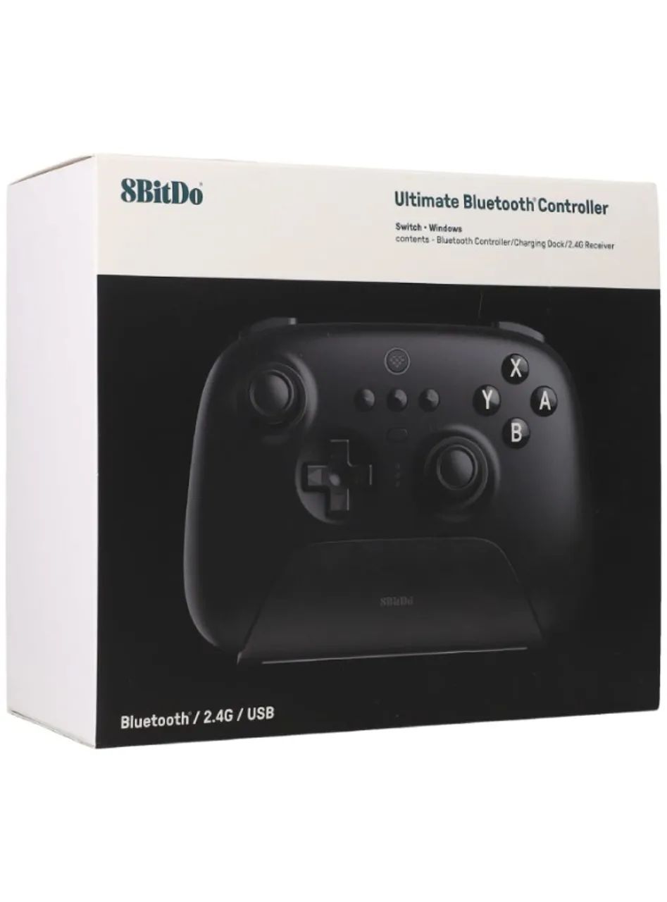 Controle 8BitDo Ultimate Bluetooth Preto + Botões Xbox e Switch - Foto 4