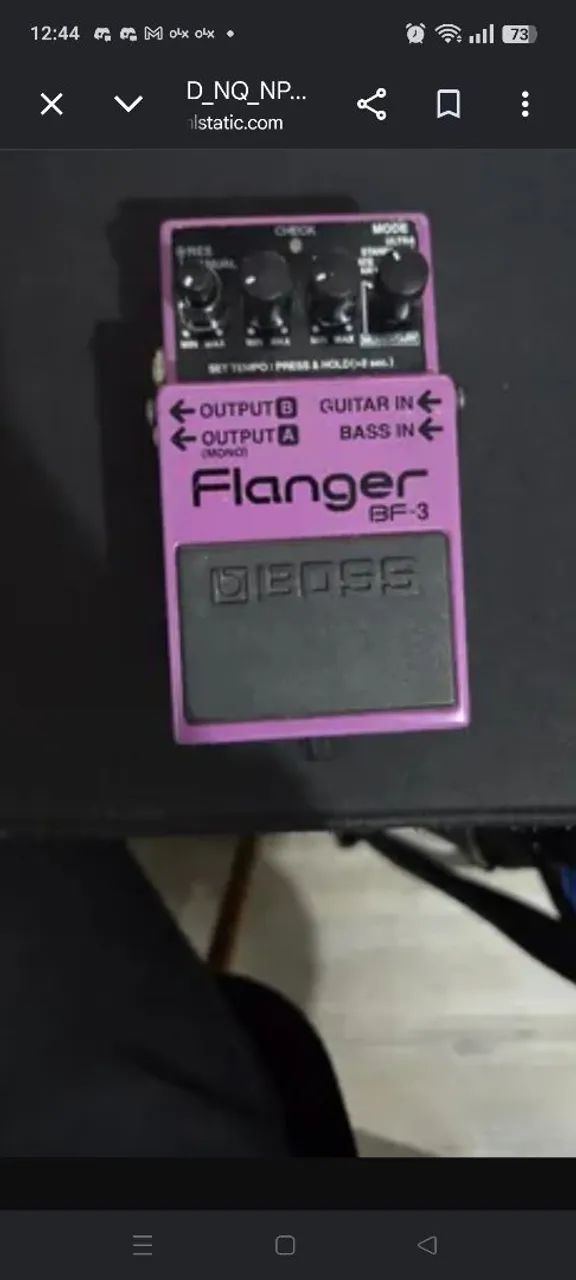 Pedal de efeito boss flange