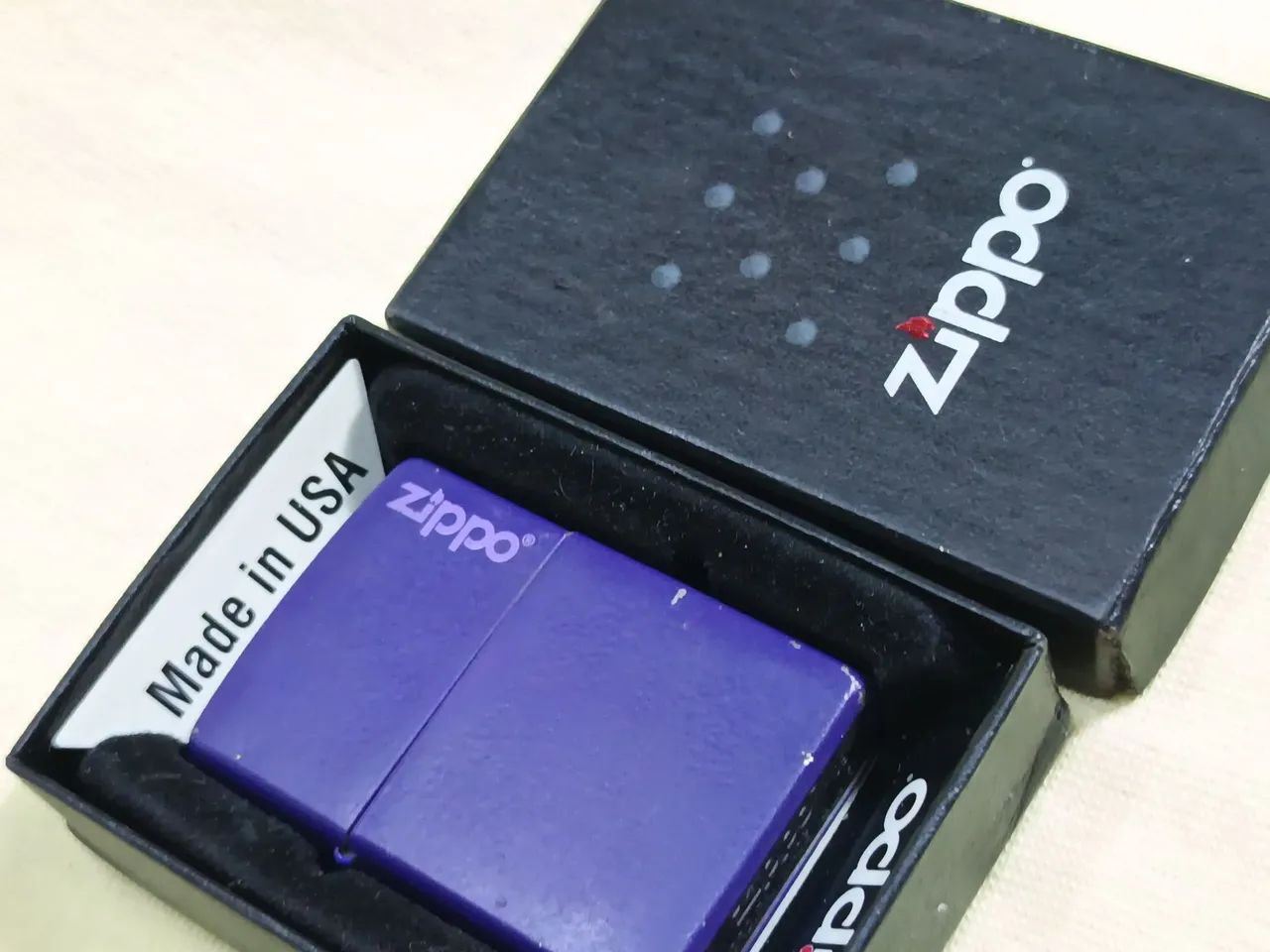 Isqueiro Classic Purple Matte Zippo Logo - 237ZL - Foto 5