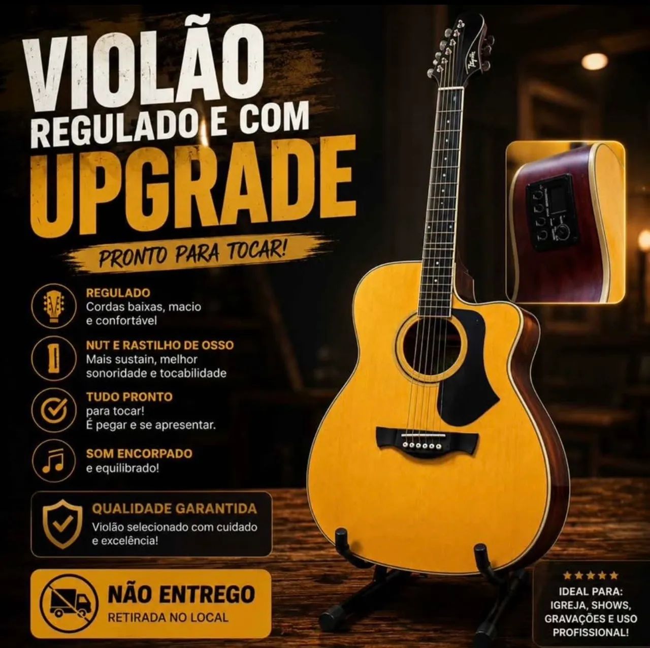 Violão com upgrade  - Foto 3