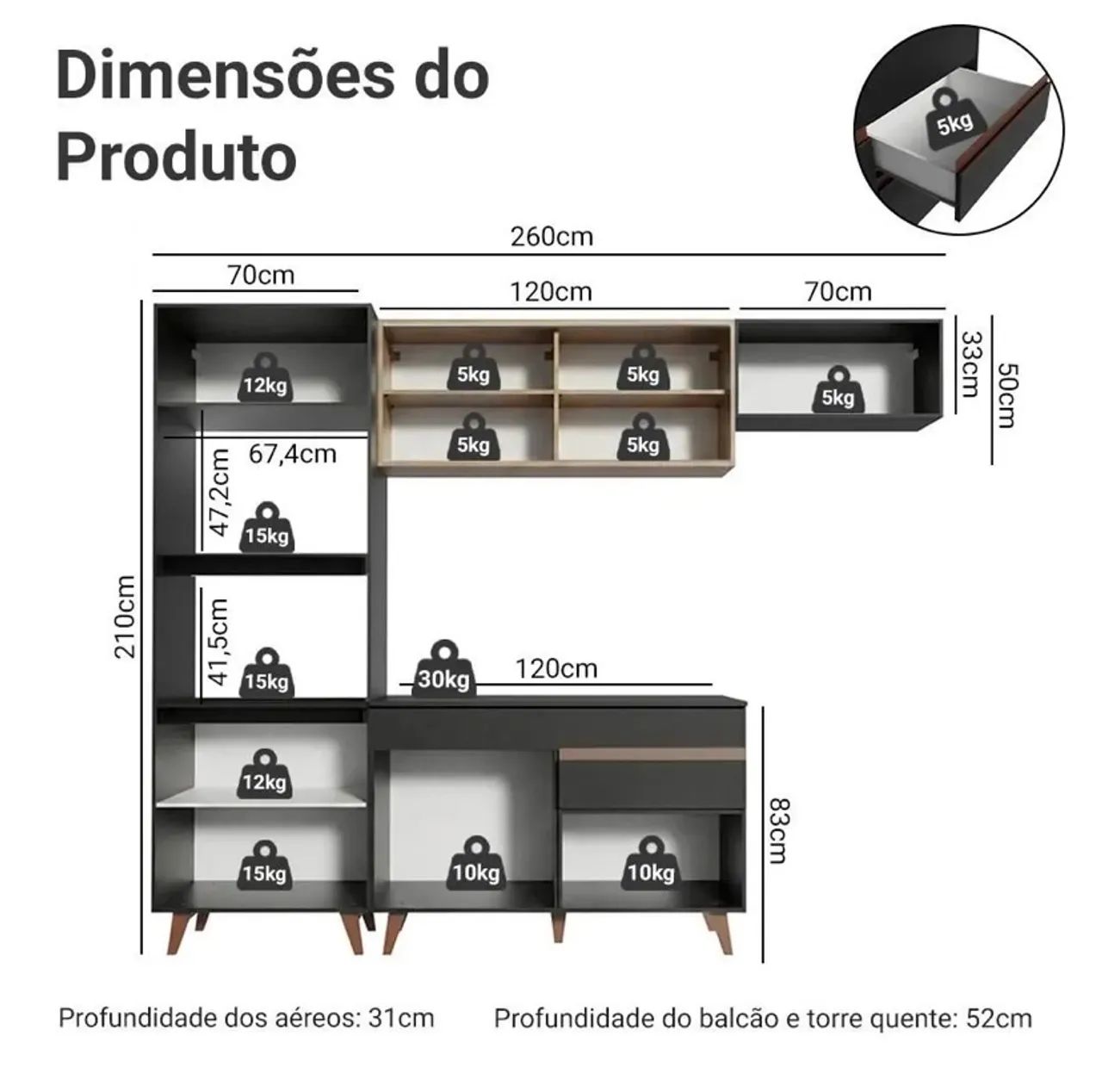 VENDO ARMÁRIO NOVO, AINDA NA CAIXA  - Foto 3