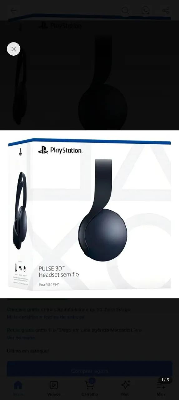 Imperdível Ps5 - jogos e fone - Foto 3