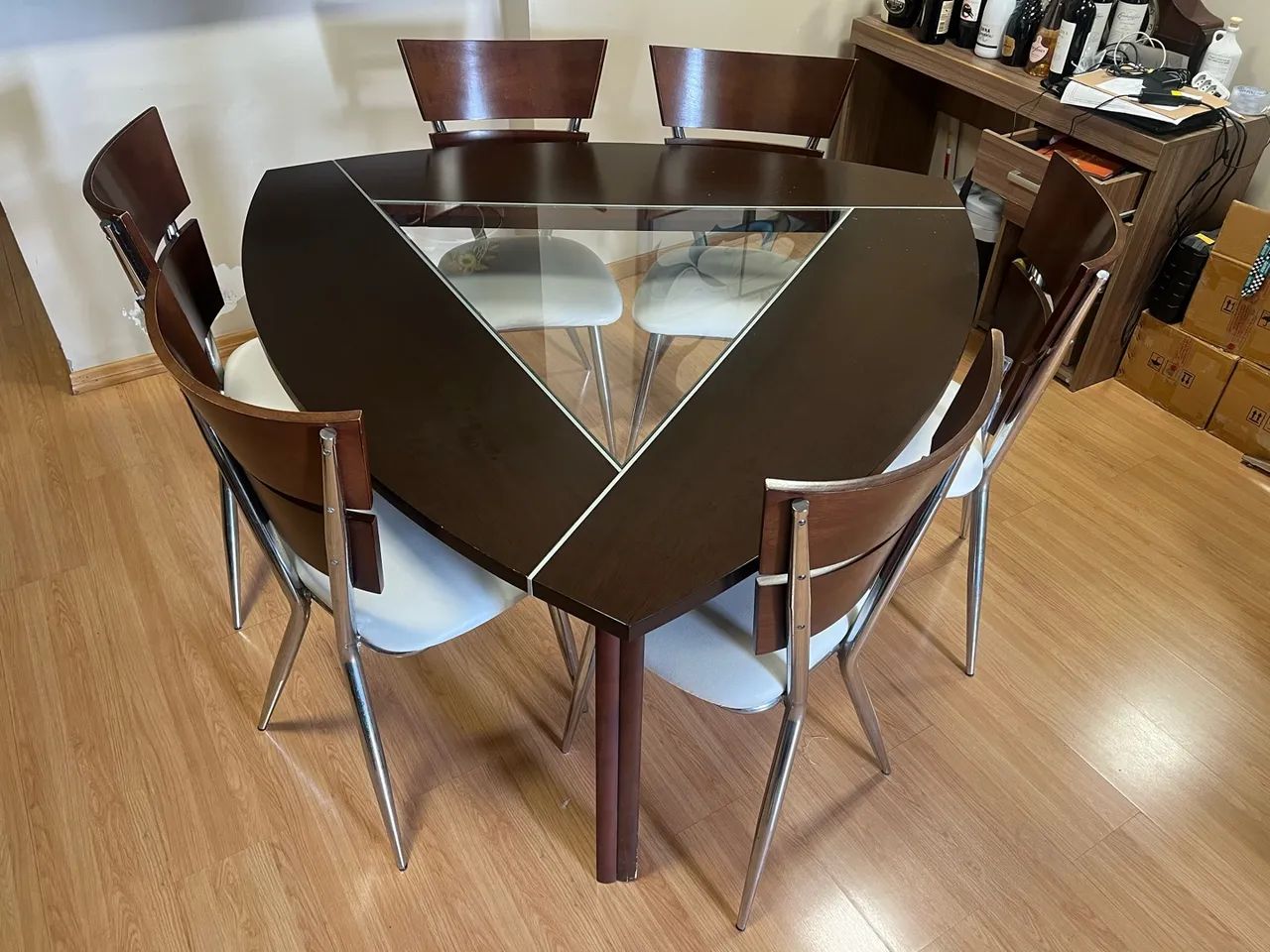 Mesa triangular com 6 cadeiras - Foto 5