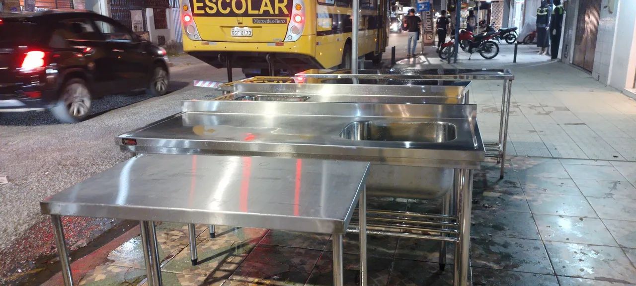 Mesas inox pronta entrega. Zn Natal. 