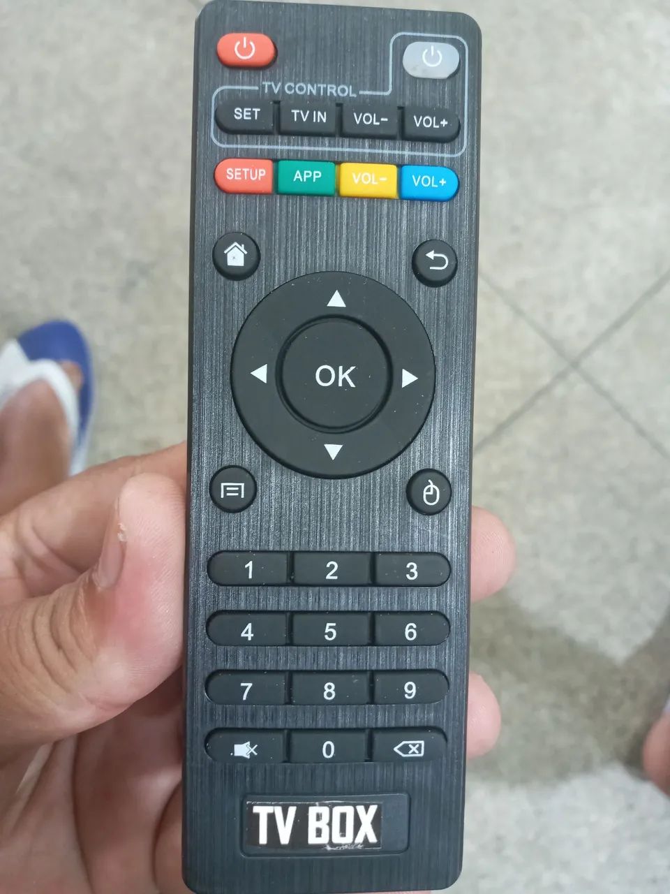 Controle tv box