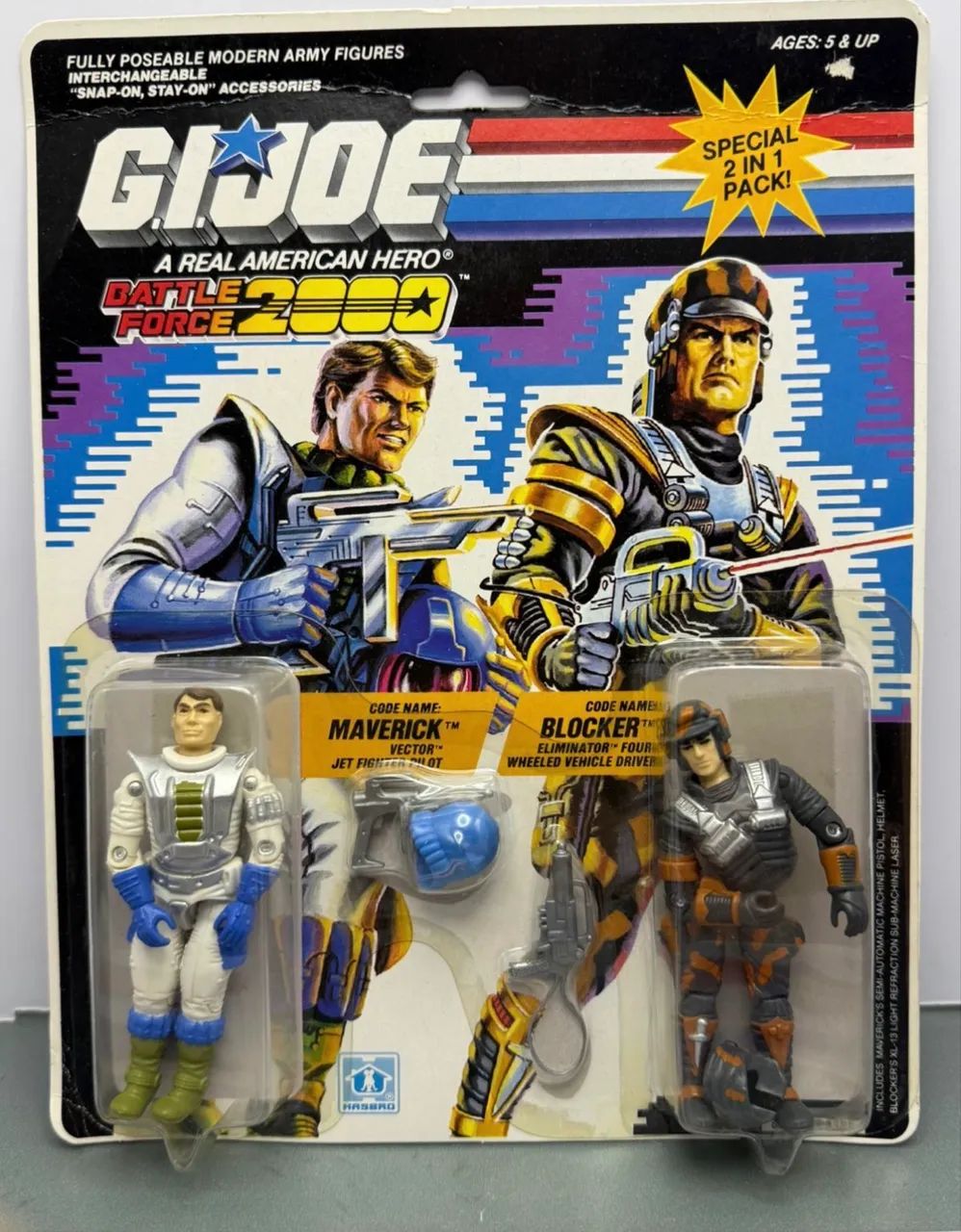  Gi Joe Maverick e Blocker BATTLE FORCE 2000 - 1988 - Comandos em ação 