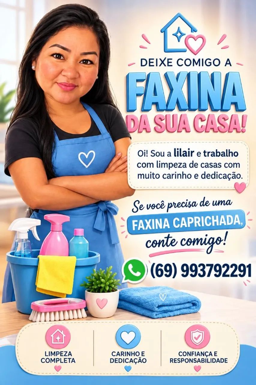 Faço faxina e diárias 