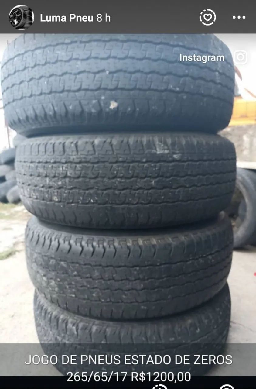 Jogo de pneus 265/65/17