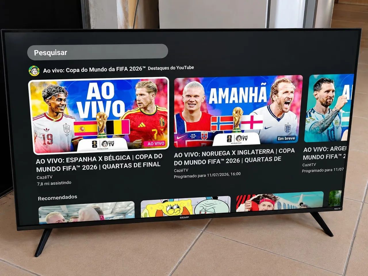 TV SMART 50 polegadas 4k Bluetooth,  acompanha pezinho e controle. 1.500 R$ - Foto 3