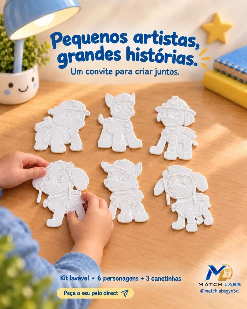 KIT PLAQUINHAS DE COLORIR - Foto 3