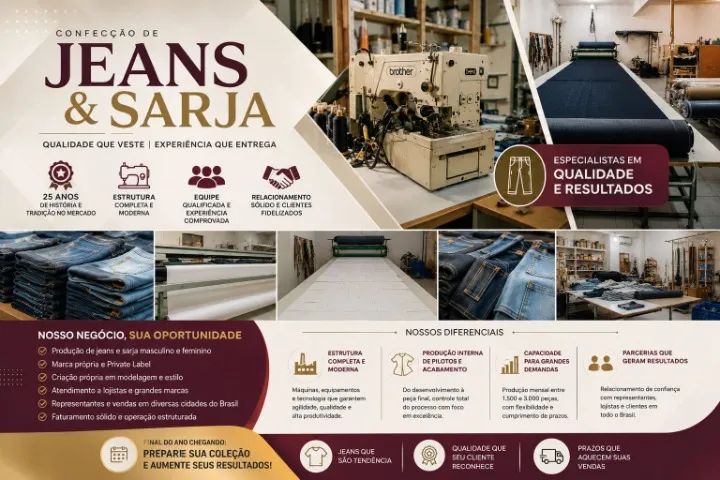 Confecção Estruturada à Venda - consolidada, Marca Própria e Private Label em Camburiú SC - Foto 2