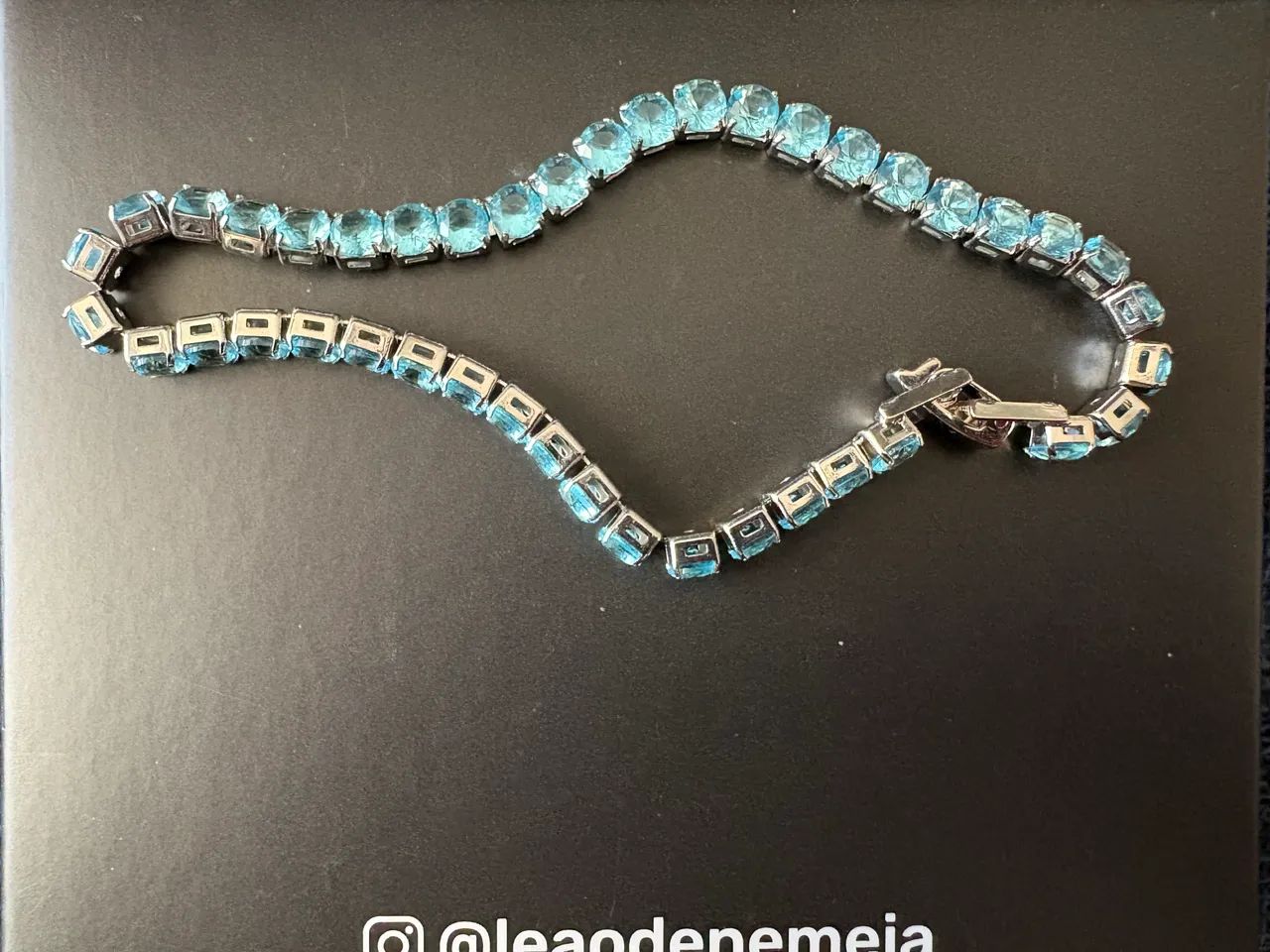 Pulseira Riviera Azul claro 20 cm - Foto 3