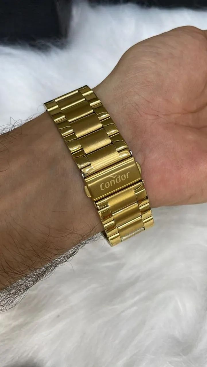 Relógio Dourado Orient com 1 ano de garantia  - Foto 2