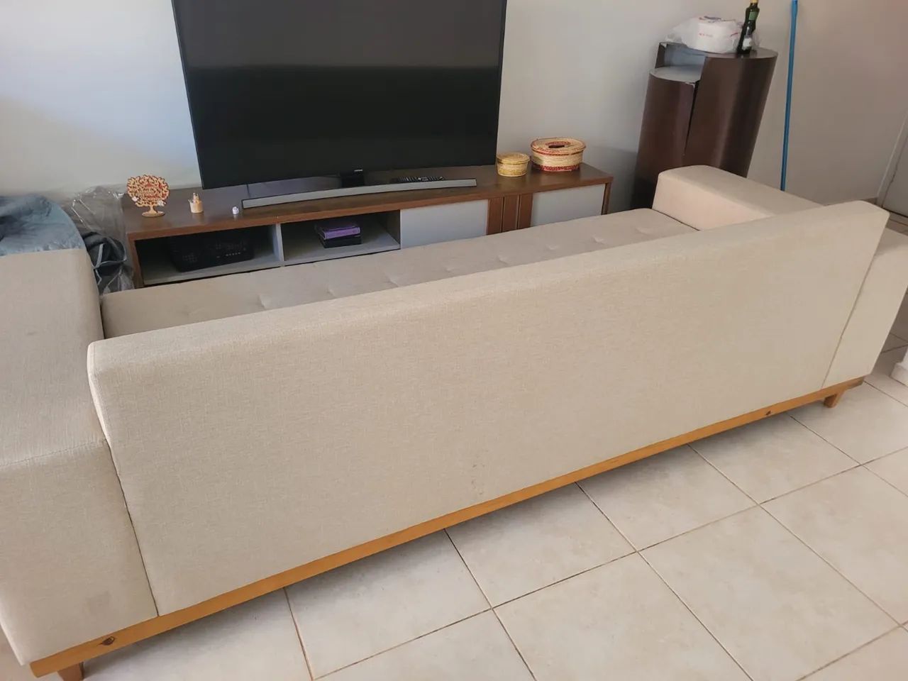 Sofá living linho berge - Foto 3