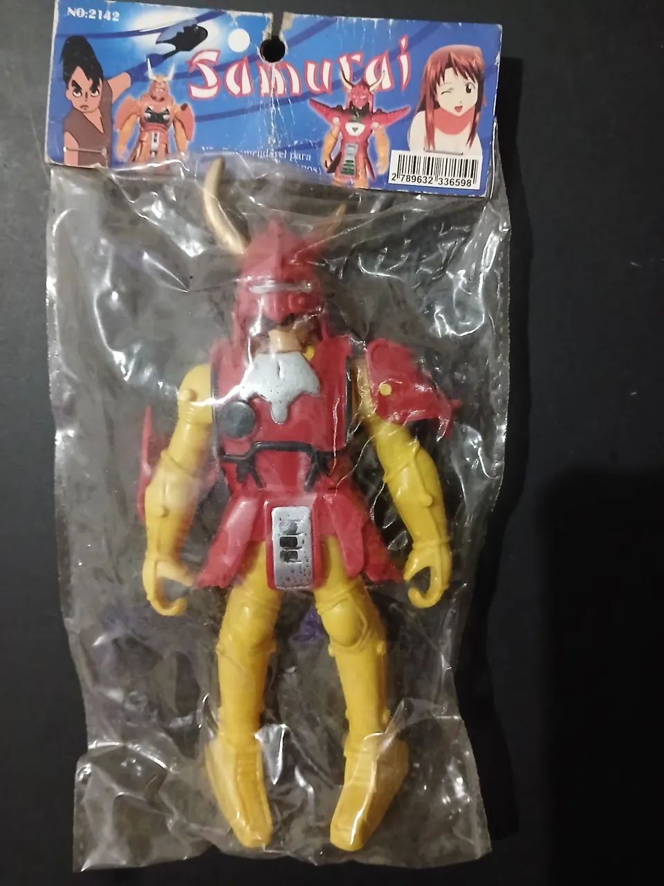Antigo Boneco Samurai LACRADO dos anos 90
