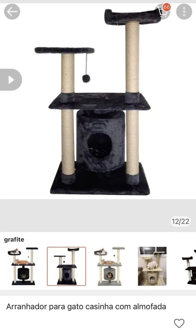 Casinha de gato com arranhador - Foto 2