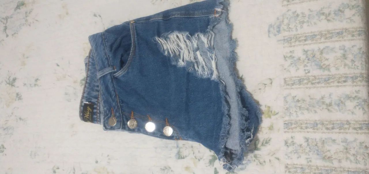 Bermuda jeans feminina - Foto 2