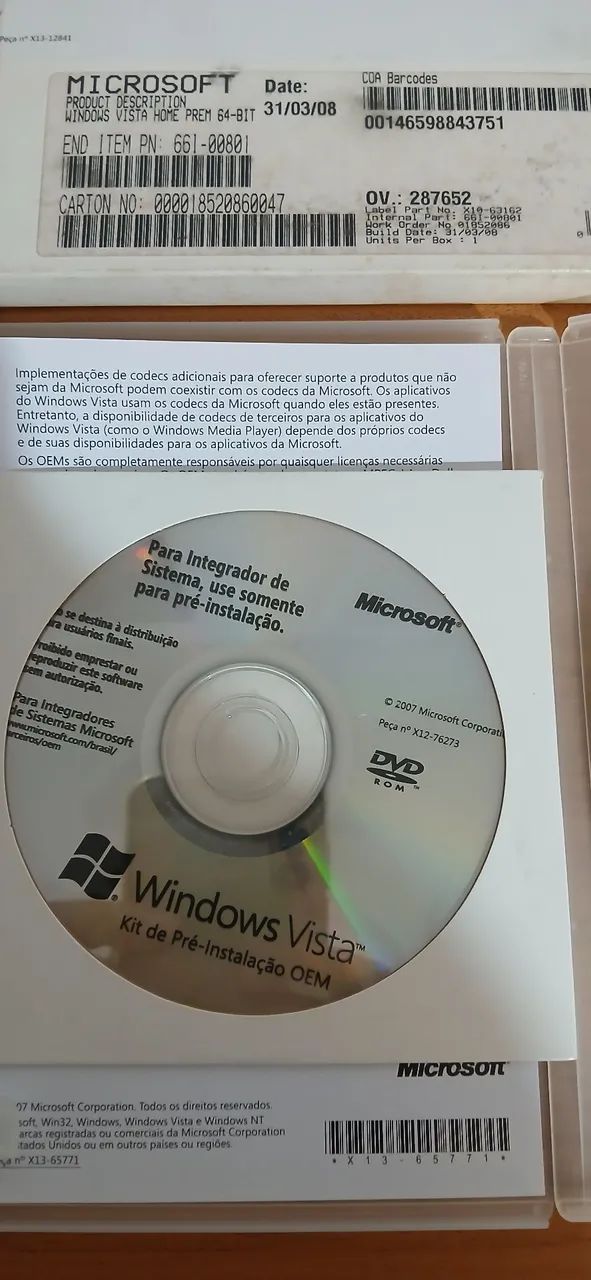 Windows Vista Home Premium 64 Bits OEM  - Foto 3