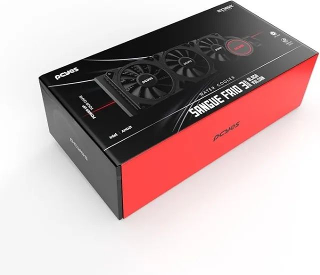 WATER COOLER SANGUE FRIO 3 BLACK VULCAN 360MM