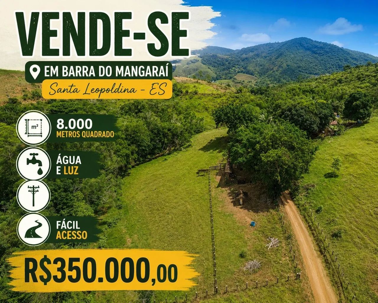 Área de 18.000mts em Barra do Mangarai 