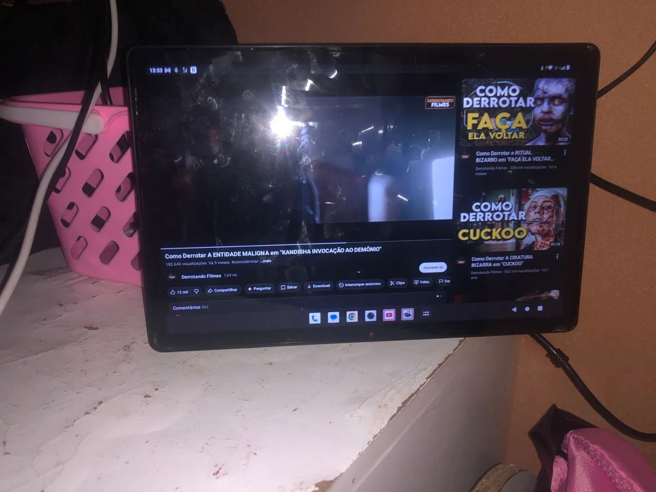 Tablet vision tab 10 semi novo 