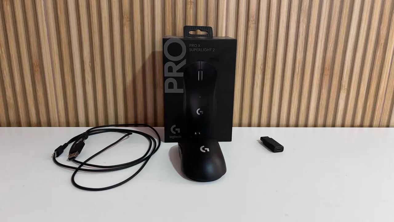 Mouse Logitech G Pro X Superlight 2 Preto - Completo na Caixa