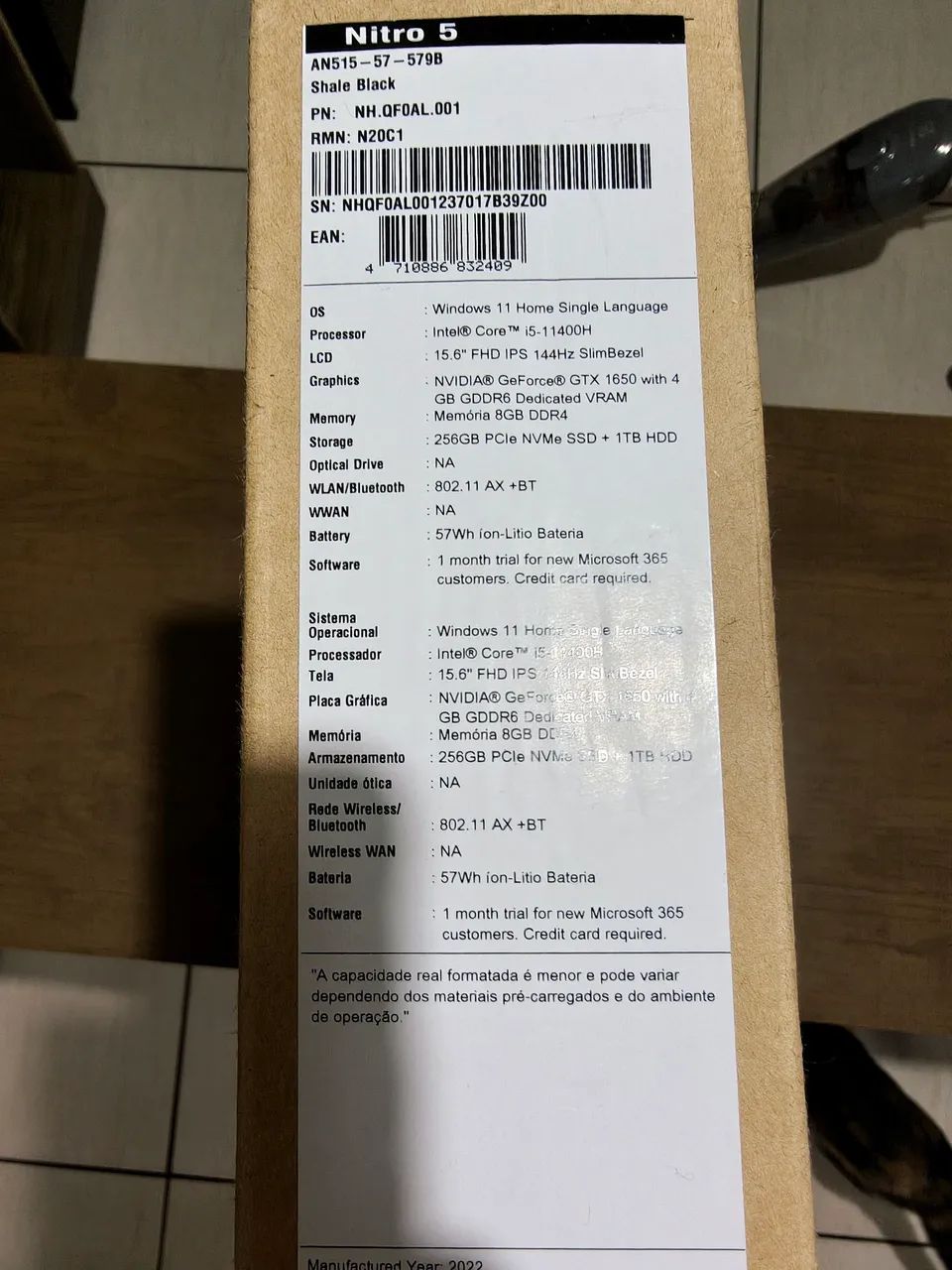 Notebook Acer nitro 5  - Foto 5