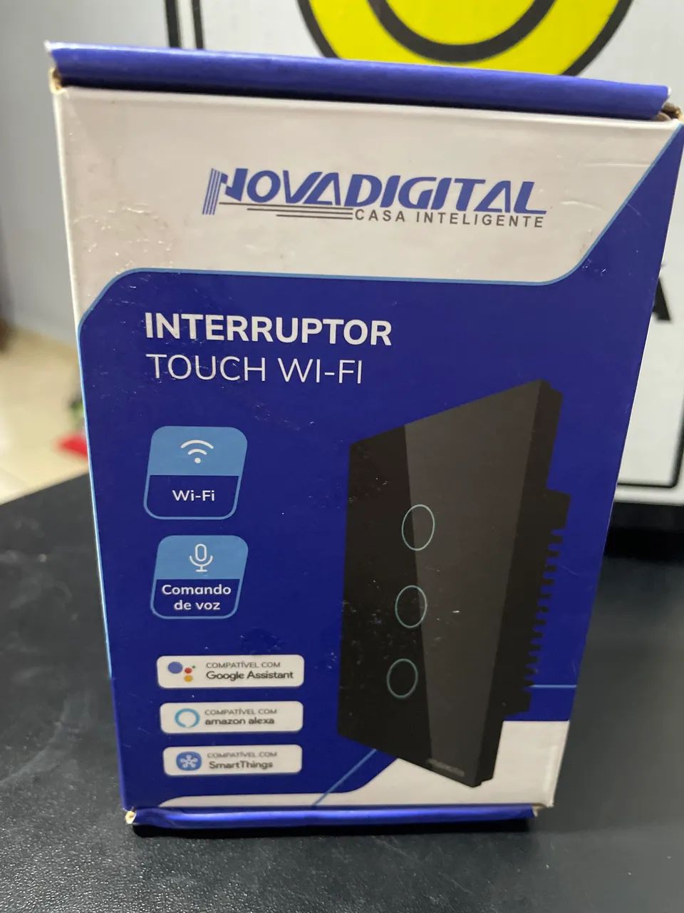 Interruptor Inteligente Touch WiFi Nova Digital 3 Botões - NOVO