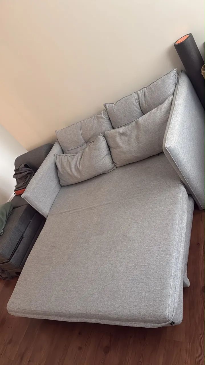 Sofá Cama linho Cinza Ortobom - 2 lugares - Foto 4